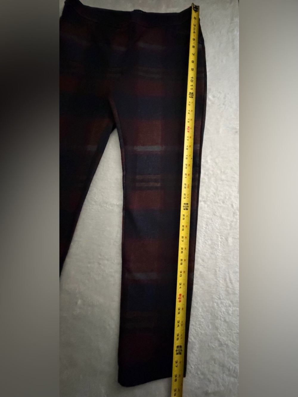 Sanctuary Plaid Slim Pull On Stretchy Pants, Size L - Picture 8 of 16